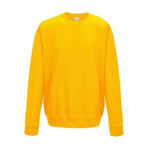 Sweat-shirt personnalisé uni à col rond, motif tournesol jaune doré, pull vierge unisexe en coton molletonné, streetwear coupe classique, OEM - Product Image 1