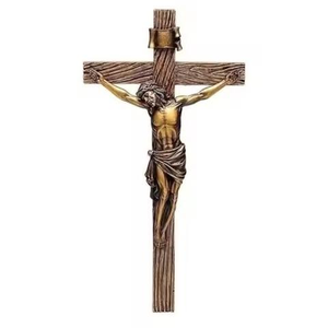 Trending Traditional Metal <b>Wall</b> Hanging <b>Crucifix</b> with Silver Jesus Figure Indoor Decor for Living Room Church Use <b>Crucifix</b> - Product Image 1
