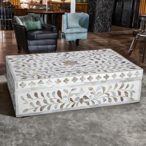 Caja de Joyería Decorativa Hecha a Mano con Diseño Marroquí de Flor de Amor con Incrustaciones de Hueso Ecológica, Decoración para Mesa del Hogar, Año Nuevo - Product Image 5