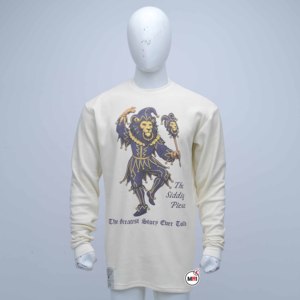 เสื้อสเวตเชิ้ตผู้ชายสีขาว คอกลม แขนยาว แบบถัก สวมใส่สบาย ทรงปกติ สำหรับฤดูใบไม้ร่วง พิมพ์ลายตัวอักษร ออกแบบตามสั่งโดย MRI - Product Image 1