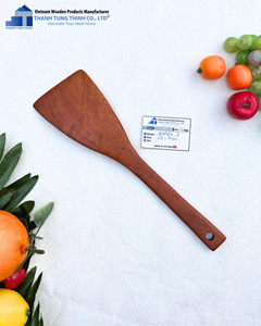 Espátula de madera 29.5x7.5 cm, apta para alimentos, varios tamaños y formas, solo lavar a mano, hecha en Vietnam - Product Image 3