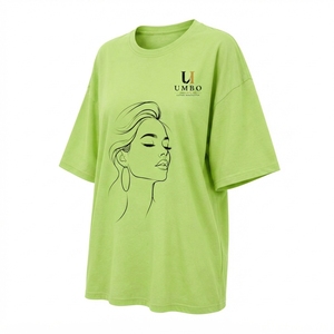 เสื้อยืดโอเวอร์ไซส์ผู้หญิงขายส่ง คอลเลคชั่นสตรีทแวร์ลำลองพรีเมียม พร้อมบริการผลิตแบบ OEM สำหรับการสร้างแบรนด์ส่วนตัว - Product Image 1