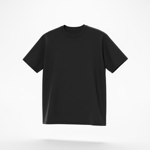 T-shirt décontracté pour homme à manches courtes 100 % coton 220 g/m² coupe oversize motif uni respirant écologique séchage rapide - Product Image 4