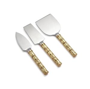 Ensemble élégant de couteaux à fromage et à dessert en laiton – Couverts tendance pour plateau de charcuterie moderne – Ustensiles chics pour servir le fromage - Product Image 3