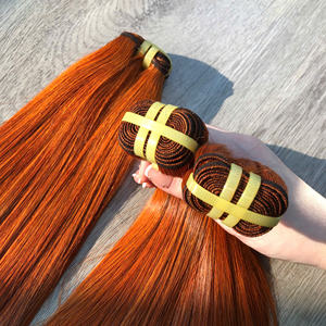 Venta caliente Color naranja hueso recto vietnamita extensiones de cabello humano Super doble dibujado - Product Image 6