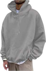 Sweat-shirt vintage uni en coton mélangé unisexe, vente en gros, automne-hiver, taille standard - Product Image 2