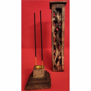 Boîte à encens en bois de luxe avec loquet en laiton antique, brûleur de Bakhoor Oud Arabe, support décoratif pour la maison, ensemble Mubkhar en bois - Product Image 4