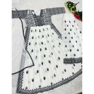 Conjunto de Top de corte elegante y traje Plazzo para mujer para fiestas - Product Image 3