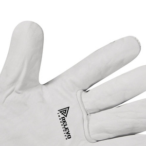 Gants de conduite blancs de haute qualité, équipement de protection, vente en gros, gants de travail en cuir pour soudeurs, gants de sécurité - Product Image 6