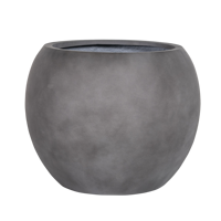 Lot de 4 Pots Sphériques Décoratifs Gris Cendre Mat en Fibre de Verre pour Location d'Événements, Présentoir Floral Léger pour Mariages