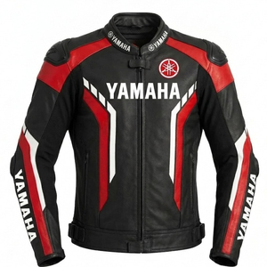 Veste en cuir durable pour motards de niveau 2 CE, en cuir de vache véritable/crocodile Ramaha, haute performance, pour la course à moto - Product Image 1