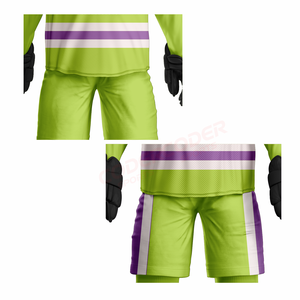 Uniforme de hockey sur glace à manches longues en tissu respirant, logo brodé personnalisé, uniformes de hockey sur glace unisexes, vêtements de sport toutes saisons - Product Image 3