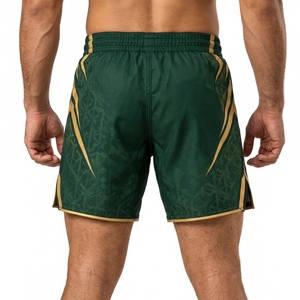 Apparel MMA <b>Shorts</b> Breathable Fabric Workout Fitness Sports Mens <b>Grappling</b> Practice <b>Shorts</b> Flexible Lightweight Training - Product Image 2