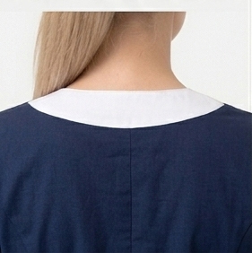 Women's Patient <b>Gown</b> <b>Nursing</b> Hospital Surgical Dress Knitted Eco-Friendly Short Sleeve 2-Pocket Medical Uniform - Product Image 2