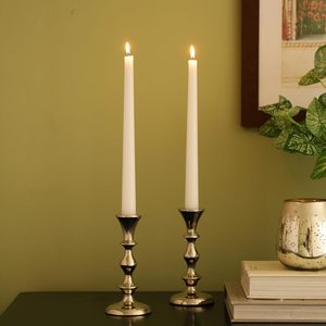 Candelabro de Metal Plateado, Elegante Soporte para Velas de Pilar, Decoración para el Hogar, Sala de Estar, Comedor, Dormitorio, Centro de Mesa - Product Image 4