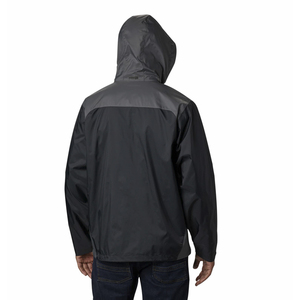 Men's Mustard Gray Contrast Color Soft Shell Hiking Jacket Water Resistant Long Sleeve High Neck Classic Fit Regular Length - Product Image 6