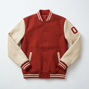 <b>Mens</b> Custom Varsity Letterman Baseball <b>Jacket</b> featuring College Style Design with Patches & Embroidered Preppy Style Autumn Wear - Product Image 1