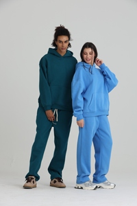 350gsm Men's Hoodies Joggers Pants <b>Set</b> Custom Winter Sweatsuit Tracksuit Comfortable <b>Sweatpants</b> Hoodie Trousers for Men - Product Image 3