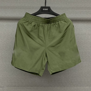 Pantalones Cortos Deportivos para Hombre, Estilo Moderno, Personalizados, Sólidos, Transpirables, Impermeables, 100% Algodón, Unisex, Negros, Felpa Francesa, Gruesos - Product Image 3