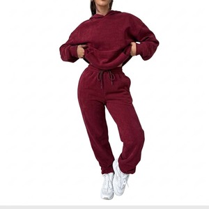 Conjunto deportivo para mujer, chaqueta con cremallera completa, pantalones jogger, conjunto de fitness de dos piezas, conjunto a juego para damas, ropa de gimnasio. - Product Image 3