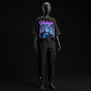 เสื้อยืดพิมพ์ลายกราฟิก Glory Custom ประดับคริสตัล ทรงครอป ผ้าคอตตอนเจอร์ซีย์ 100% ดีไซน์ใหม่ ทรงบ็อกซี่ สำหรับใส่ได้ทั้งชายและหญิง - Product Image 4