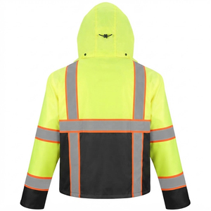New Design Reflective <b>Working</b> Jacket with Multiple Pockets High Visibility Reflective Breathable <b>Waterproof</b> <b>Working</b> Jacket - Product Image 2
