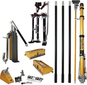 Herramienta para encintar placas de yeso, raspador de paneles de yeso, kit profesional para nivelación y acabado de paneles de yeso - Product Image 3