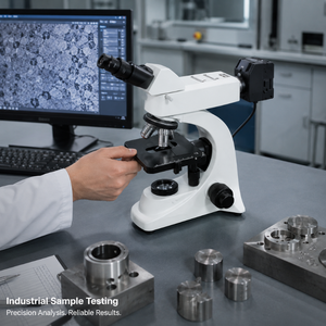 Industrial Binocular Metallurgical <b>Microscope</b> | 2K Camera LED Illumination IP53 Calibration Display Analysis System Equipment - Product Image 4