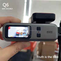Promo Panas Grade Top 180 Dual Lens Waterproof Touch Screen 3.2" 16GB Car Dashcam GPS WiFi Rekam Looping Night Vision G-sensor LED