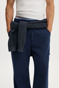 Pantalon de jogging sport décontracté en laine respirant et imperméable pour homme grande taille, taille élastique, personnalisable, idéal pour l'automne et la neige - Product Image 4