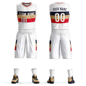 Ensembles de maillots de basket rétro personnalisés en gros pour adultes – Tenues de sport performantes avec numéros imprimés et tissu respirant - Product Image 3