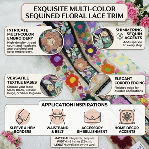Dentelles brodées de qualité supérieure avec des motifs floraux, garnitures décoratives pour vêtements, artisanat, OEM, vente en gros, exportation - Product Image 6