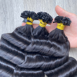 Factory Price 100% Raw Virgin Vietnamese Human Weft Lace <b>Wig</b> <b>Deep</b> <b>Wave</b> Black Color Super Double Drawn Hair Extensions - Product Image 1