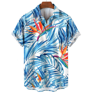 เสื้อเชิ้ตชายหาดฮาวายแขนสั้นไซส์ใหญ่สั่งทำขายส่ง เสื้อเชิ้ตลายดอกไม้ พิมพ์ลาย 3 มิติ - Product Image 5