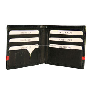 Portefeuille en cuir véritable Premium Vintage Design pour hommes avec blocage RFID fermeture ouverte Logo personnalisé 6 fentes pour cartes Portefeuille court de luxe - Product Image 5