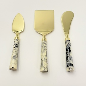 Western Stainless Steel Cheese Cutting <b>Tools</b> Gold Plated with Resin Handle Eco-Friendly Dishwasher <b>Safe</b> for Home Hotel - Product Image 1