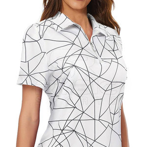 Ropa de alto rendimiento para mujer, polos estampados diseñados para uniformes corporativos, actividades deportivas y promoción. - Product Image 3