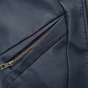 Chaqueta de Cuero para Hombre, Manga Larga, Piel de Vaca y Oveja, MOQ 2 Piezas, Embalaje Personalizado en Bolsa de Polipropileno - Product Image 5