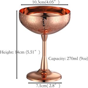 Verre à boire en cuivre de style rustique, marque privée, design traditionnel, durable, pour le bien-être ayurvédique - Product Image 2