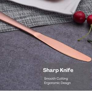 Luxury Stainless Steel Flatware Set 5 Piece Mirror Polished Dining Cutlery At Best Price - Product Image 1