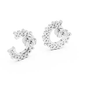 Fashion <b>Earrings</b> Jewelry 925 Sterling <b>Silver</b> Zircon <b>Hoop</b> <b>Earrings</b> Gold Plated <b>Silver</b> <b>Earrings</b> Women - Product Image 6