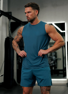 Wholesale High Quality Fitness Bodybuilding Undershirt Gym tank Tops Men's Singlet Men Cotton <b>Vests</b> - Product Image 6