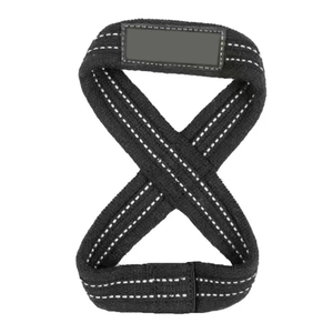 Sangles en coton en forme de 8 pour musculation, unisexe, haute qualité, personnalisables (couleur/taille/logo), OEM/ODM, prix abordable, faible MOQ, meilleures ventes - Product Image 3