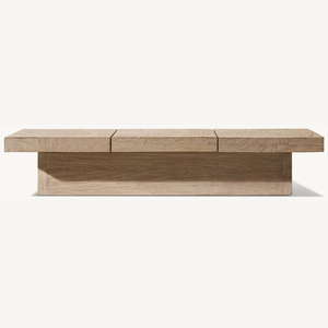 Table basse rectangulaire en bois, mobilier moderne pour salon, écologique et durable, en promotion - Product Image 1