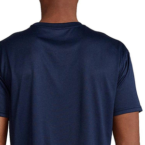 Camiseta de Algodón Azul Marino para Hombre, Manga Corta, Cuello Redondo, Corte Regular, Color Sólido, Estilo Informal, Tejido Jersey - Product Image 4
