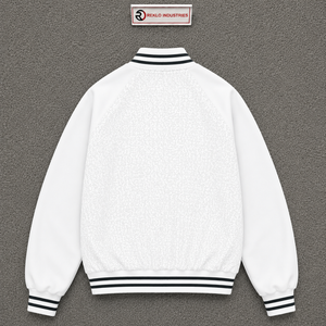 URBAN STYLE <b>WHITE</b> <b>JACKET</b> FOR <b>MEN</b> PREMIUM ZIP UP CASUAL OUTERWEAR Collar Casual Autumn Wear LIGHTWEIGHT <b>JACKET</b> MODERN DESIGN Reg - Product Image 6