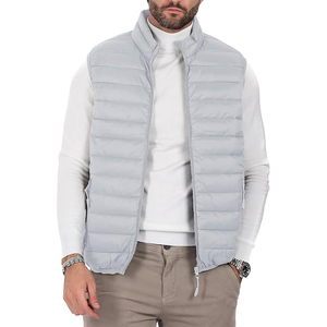 Pearl White Ultralight Quilted Puffer Vest Men Packable Sleeveless Insulated Core <b>Warmer</b> Wholesale - Product Image 1