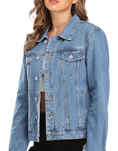 <b>Ladies</b> Denim <b>Jacket</b> Classic Fit Cotton <b>Jean</b> Outerwear Comfortable Casual Clothing Wholesale Factory Denim <b>Jacket</b> High Quality - Product Image 6