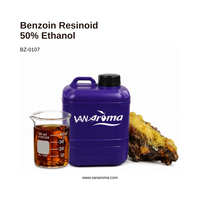Résine de benjoin de qualité supérieure, 50% d'éthanol liquide, huile pour parfums fins, cosmétiques et applications d'aromathérapie (BZ-0107) Van Aroma