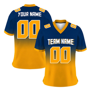เสื้อฟุตบอลตาข่ายระบายอากาศ แขนสั้น คอวี พิมพ์ลายแบบ Sublimation ออกแบบเสื้อฟุตบอลตามสั่ง ระบายอากาศได้ดี - Product Image 6
